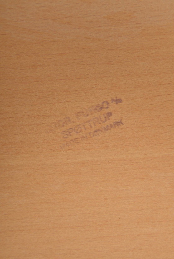 Image 1 of Dänischer Beistelltisch mit Zeitschriftenhalter von S.P. Jensen für BRDR Furbo, 1960er Jahre