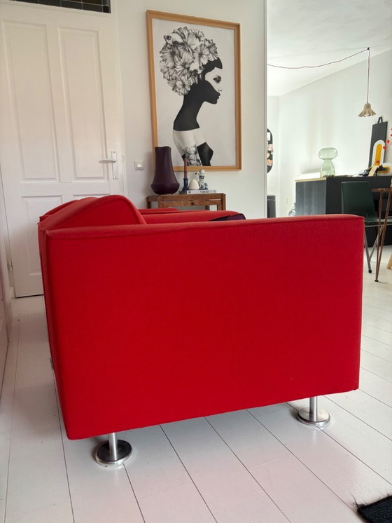 Image 1 of 2 x armchair Design on stock red (price each, chair may also be sold individually)