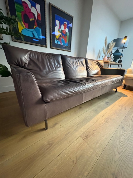 Image 1 of Divano a 3 posti Grard van den Berg Kameo marrone scuro