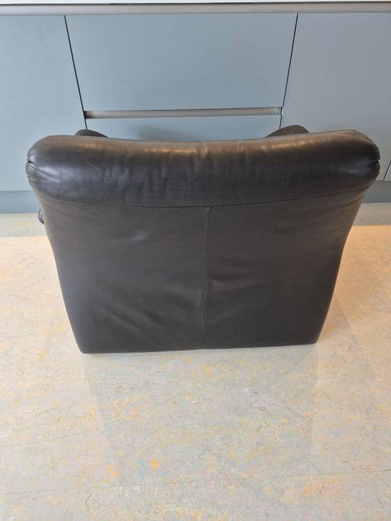 Image 1 of Hans Kaufeld Sessel – schwarzer Ledersessel