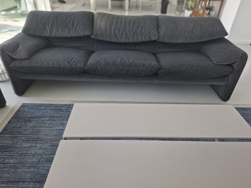 Originele Cassina Maralunga Set (2-zits + 3-zits) – Vico Magistretti – Vintage 1995 – zithoek, Textile