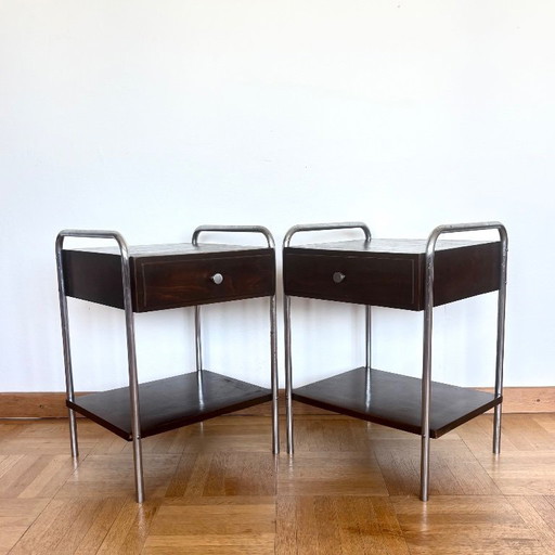 Functionalist bedside tables