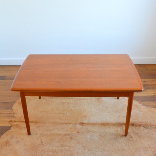 Grande table à manger scandinave avec rallonges 1960s ( 6 à 12 personnes )