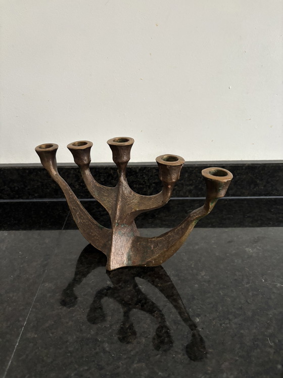 Portacandele Vintage Brutalista in Bronzo Horst Dalbeck 1960 – Bronze (photo 4 of 5)
