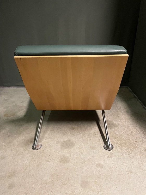 FELICE ROSSIE LOUNGE CHAIR, ANNI '60, Felicerossi, Poltrone, Pelle, Legno, Verde, Modern (foto 6 di 13)