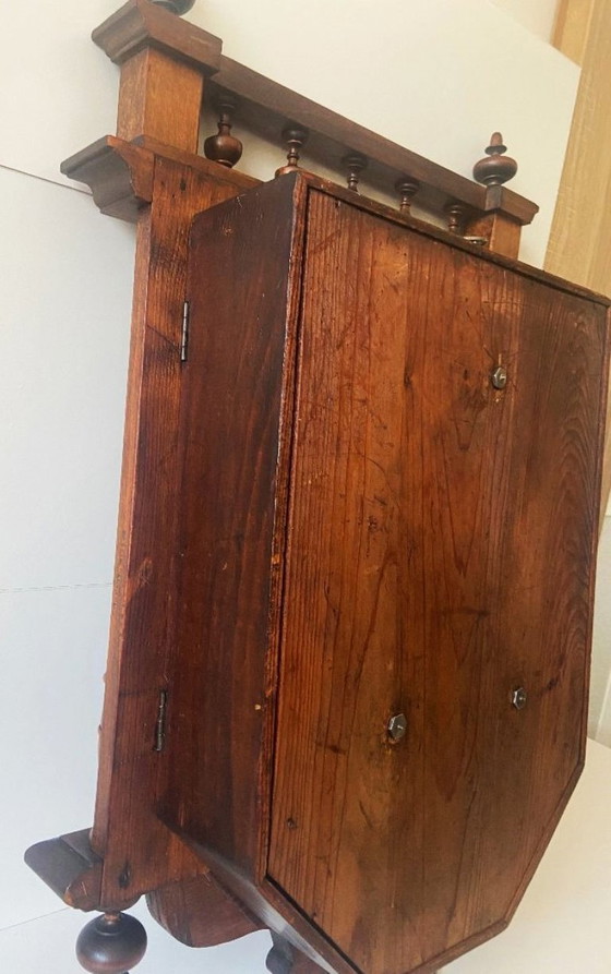 Image 1 of Large Antique French Wall Clock, 1880, Mechanical, Carved Wood