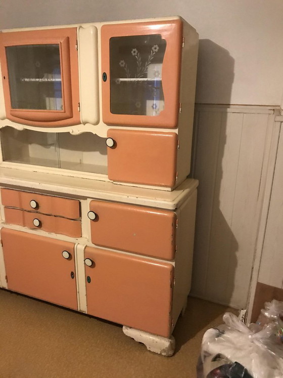 Art Deco Hungarian Buffet Cupboard, 1930 – Sideboard, Glass (photo 8 of 11)