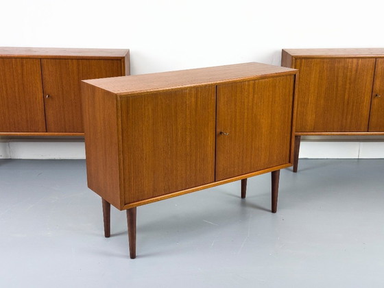Image 1 of Aparadores de teca de mediados de siglo de WK Möbel, años 60, juego de 3