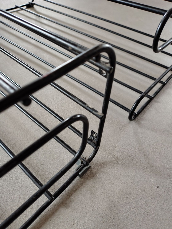 2x Ikea Fran shoe rack, Shelving unit, Metal, Black (photo 5 of 5)