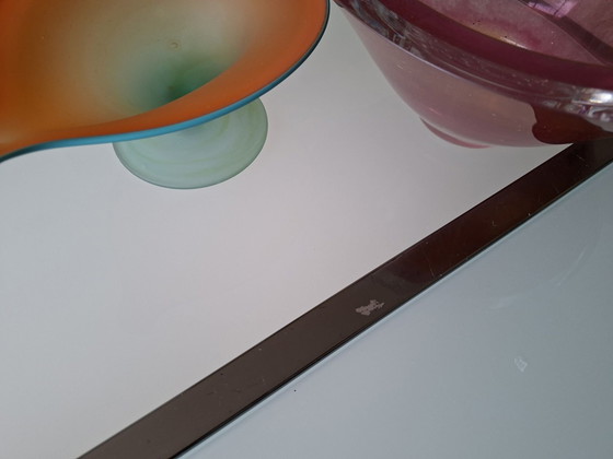 Dubbele salontafel ca1970, Glas, Metaal, Zilver (foto 7 van 7)