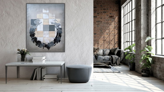 Image 1 of Ugo VISTOSI - Grande Reset - Tela d'artista