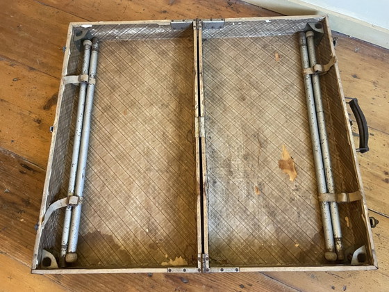 Image 1 of Mesa plegable para picnic con funda de tela para coche, estilo francés