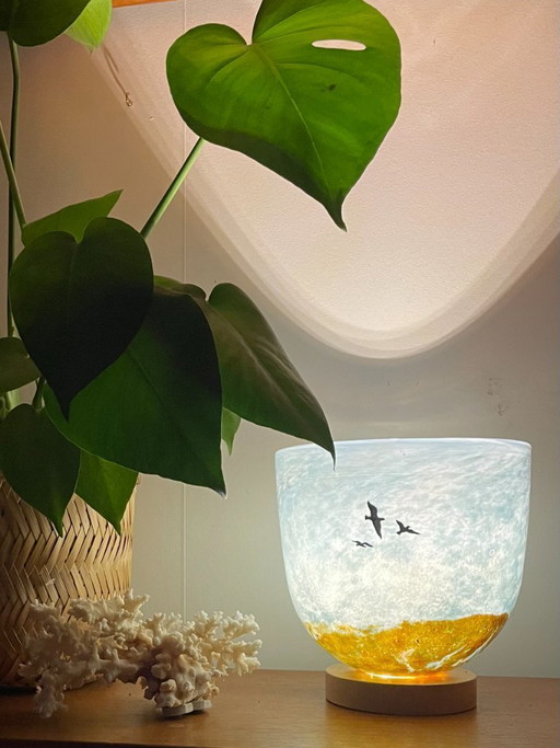 Bol Kosta Boda « Birds » par Kjell Engman — Custom Light Edition, signé