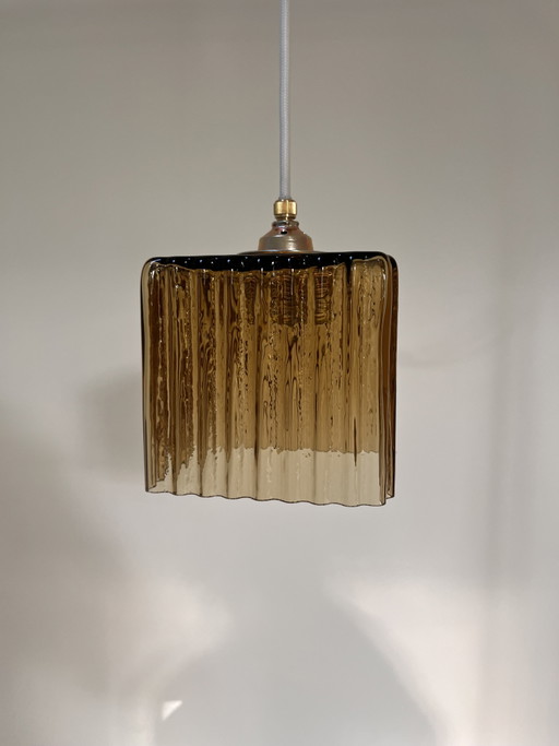 Lámpara Colgante de Cristal Art Déco Vintage – hanglampen, Glass