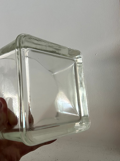 Lumax Glazen Zak / Asbak - Le Corbusier x Charlotte Perriand - Saint-Gobain - Jaren 60/70