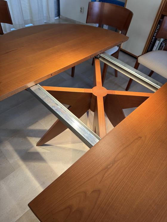 Image 1 of Tonon Dining Table with Insert Top + 6 Chairs