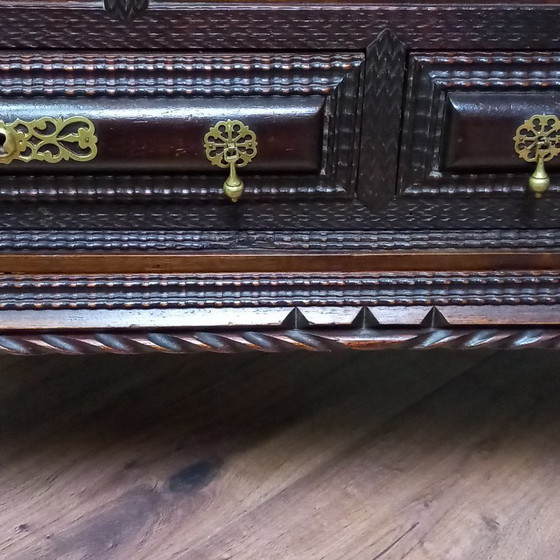 Image 1 of Coffre de campagne colonial anglo-indien, vers 1840-1850