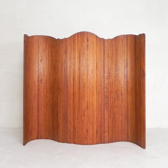 Image 1 of Separador de ambientes S.N.S.A. con listones de pino estilo Baumann, década de 1950.