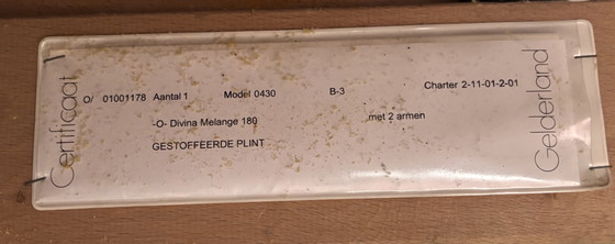 Image 1 of Grijze wollen sofa Jan de Bouvrie