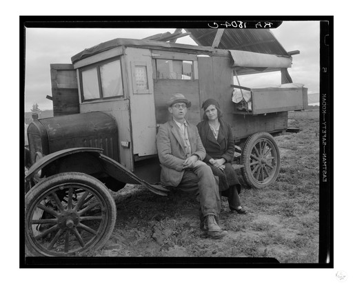 Dorothea Lange (1895-1965) - Les cueilleurs de pois en Californie.