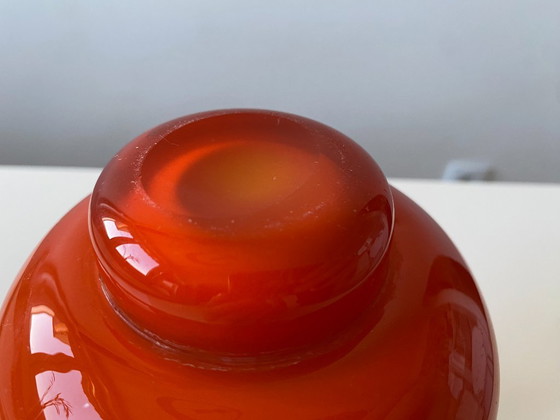 Vintage Yugoslav Art Glass Vase Attributed to Dragan Drobnjak, 1970s – Prokuplje Glassworks (9. Oktobar) (photo 9 of 9)