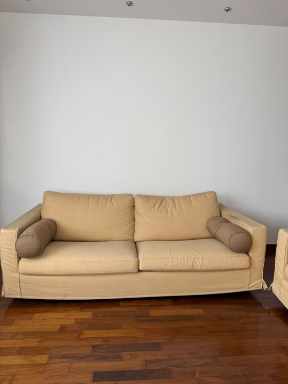 B&B Italia Baisity three-seater sofa in beige by Antonio Citterio, 3-5 seaters, Textile, Modern (photo 3 of 5)