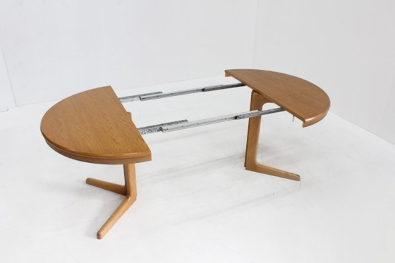 Image 1 of Vintage Danish round extendable dining table