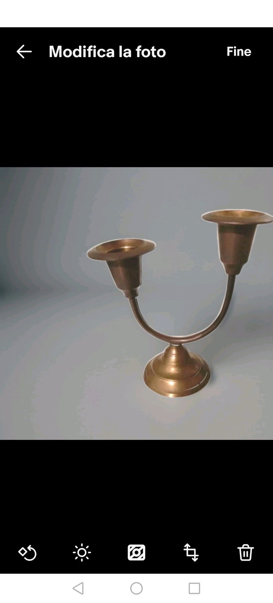 Image 1 of Messingkandelaber aus den 1950er Jahren