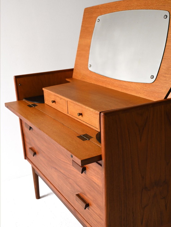 Image 1 of Scandinavian Secretaire with Hidden Mirror