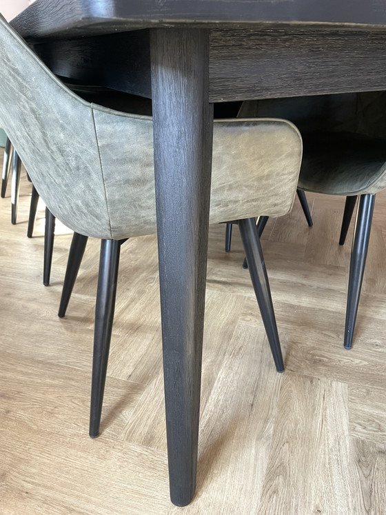 New | SMAQQ Design Black Dining Table 240x110cm – Wood (photo 5 of 7)