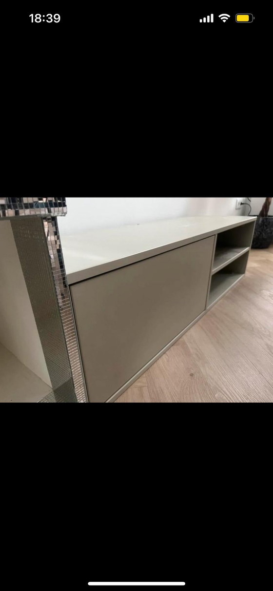 Image 1 of Sage green TV cabinet