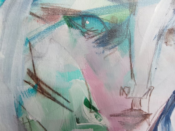 Image 1 of Acrylverfschilderij #zenoterra 40x90cm