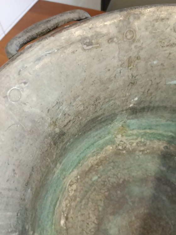 Antieke Massief Koperen Ketel begin 20e eeuw – Decoratieve objecten (photo 5 of 9)