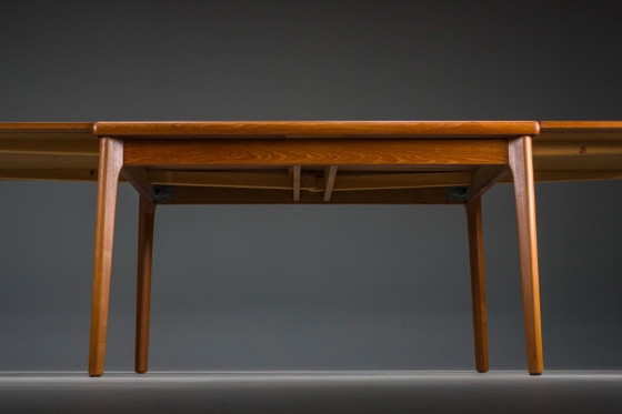 Image 1 of Danish Extendable Dining Table in Teak by Henning Kjærnulf for Vejle Møbelfabrik, 1960s
