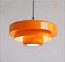 Retro orange metal pendant lamp