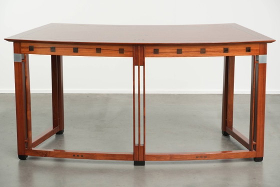 Très beau Bureau courbé de style Art Déco par Schuitema de la série Decoforma – Bureaux, Wood, Klassiek (photo 4 of 14)