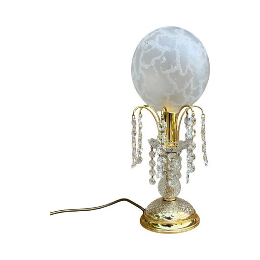 Table lamp, Hollywood Regency, Sölken Leuchten, Germany, 1980s.