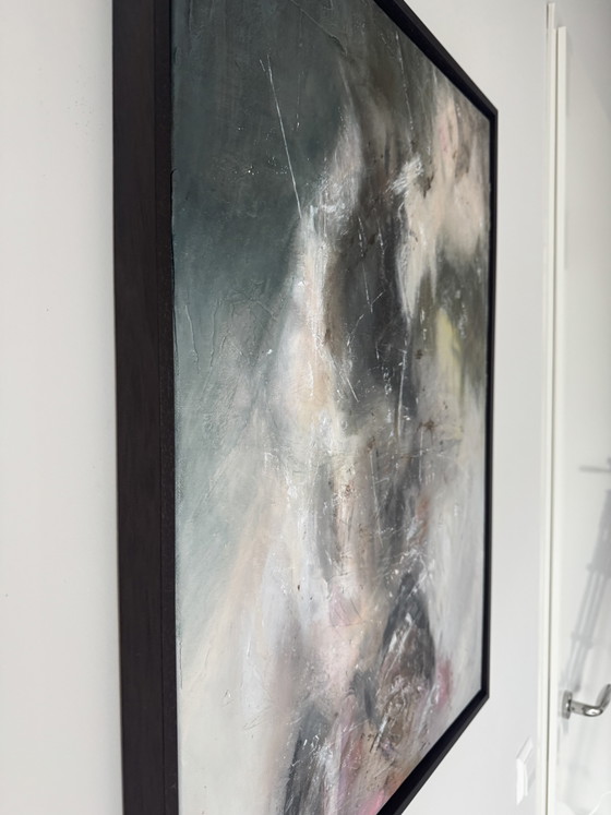 Noir & Nuance | Abstract Texture Painting (50x70 Cm) – Paintings & Drawings, Wood, Canvas (photo 6 of 6)