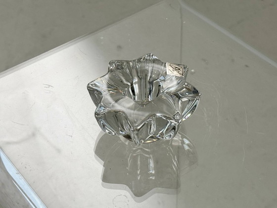 Image 1 of Bougeoir en verre de cristal dans le style de Pierre D'Avesn, Vannes-le-Châtel, France, années 1970