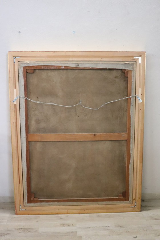 Image 1 of Groot olieverfschilderij op canvas, Portret van een dame, gesigneerd en gedateerd 1913