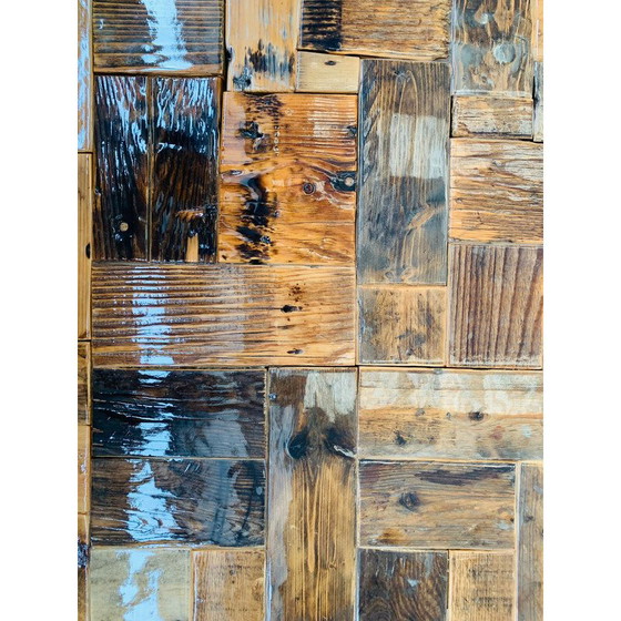 Image 1 of Vintage handmade table in recycled fir, Italy