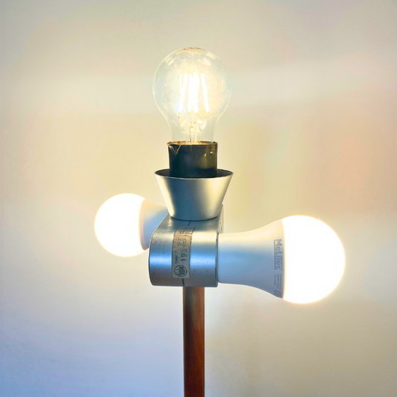 Image 1 of Floor lamp teak, brass - Temde Leuchten