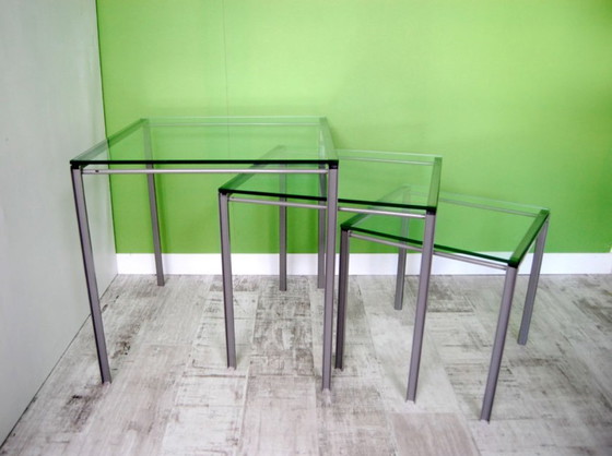 Image 1 of SALE -20% Set of 3 nesting tables designed by Richard Rooze 1999