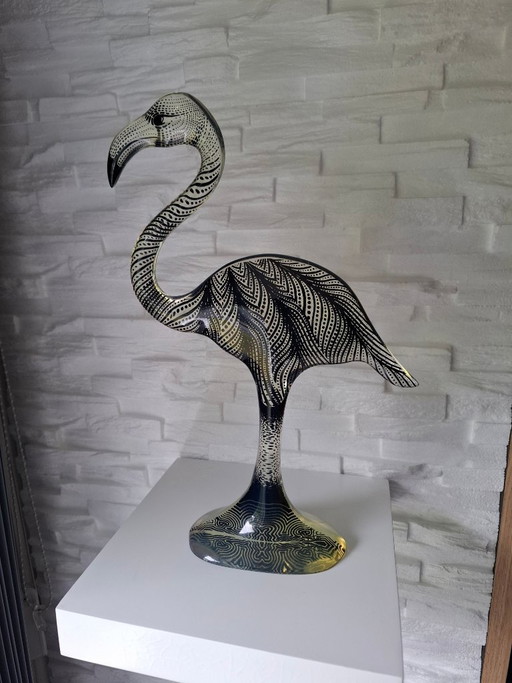 Signiertes XL Flamingo von Abraham Palatnik, Lucite, 1970er Jahre