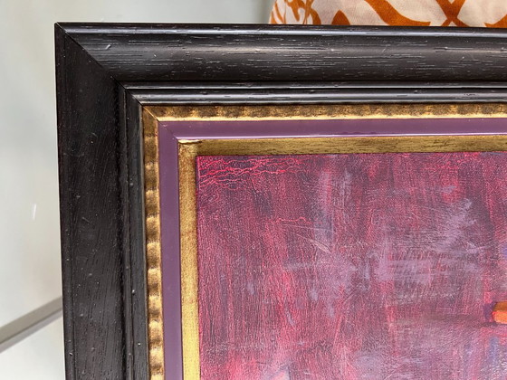 Image 1 of Pittura ad olio originale su tavola "FF Chilling"