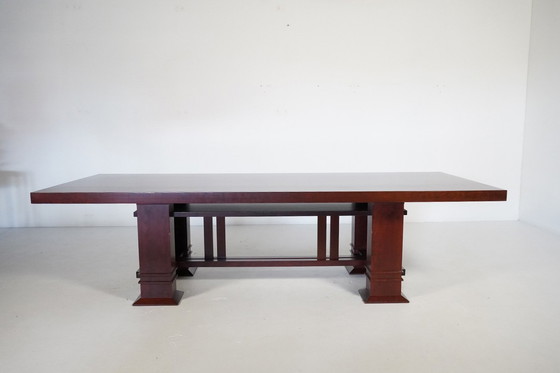 Image 1 of Monumentaler 605 Allen Tisch von Frank Lloyd Wright für Cassina, Italien 1980