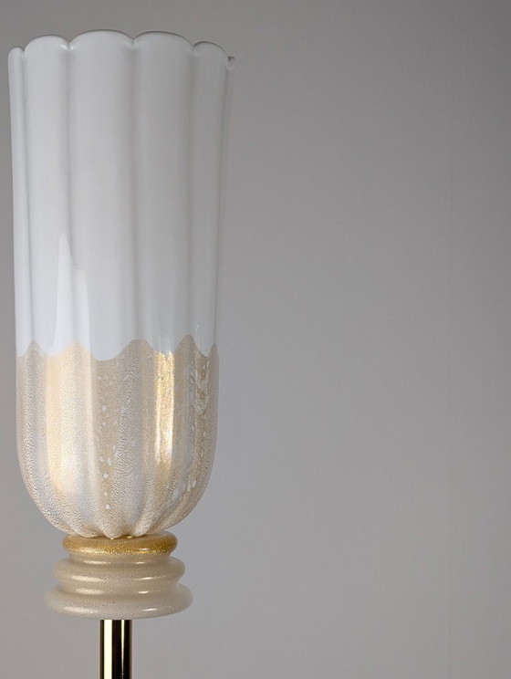 Image 1 of Barovier & Toso XII Apostoli Murano Glass Floor Lamp 24Kt Gold, Italy, 2002
