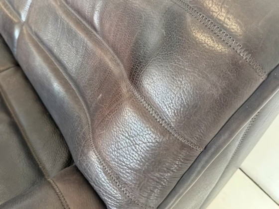 Image 1 of 2 x Canapé en cuir De Sede DS 84 avec assise rembourrée, design de groupe