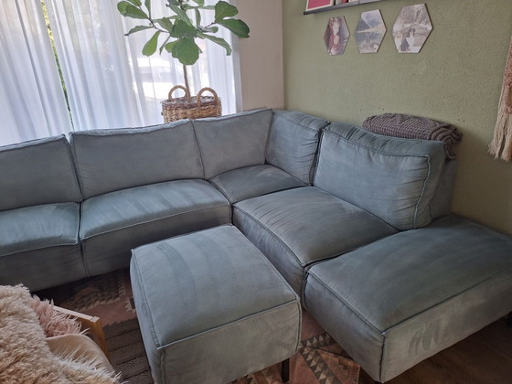 Divano con Pouf – Divani angolari, Metallo, Tessile (photo 4 of 6)