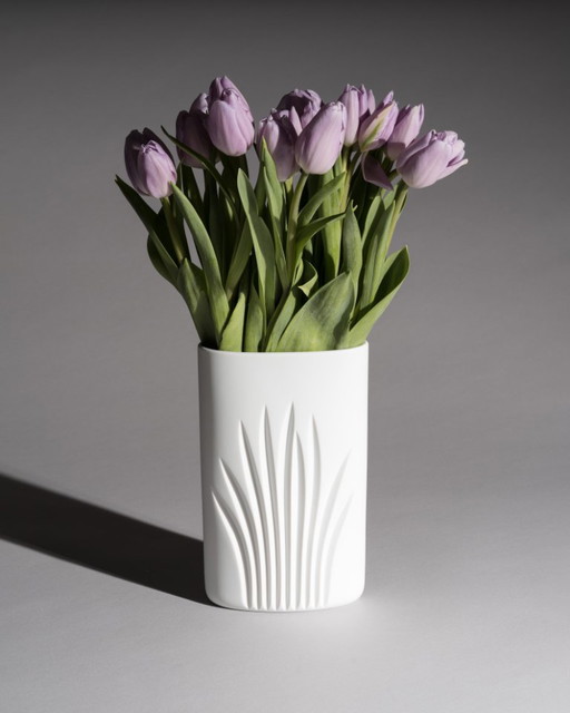 Bisque Porcelain Vase by Claus Josef Riedel for Rosenthal Studio Line Minimalist